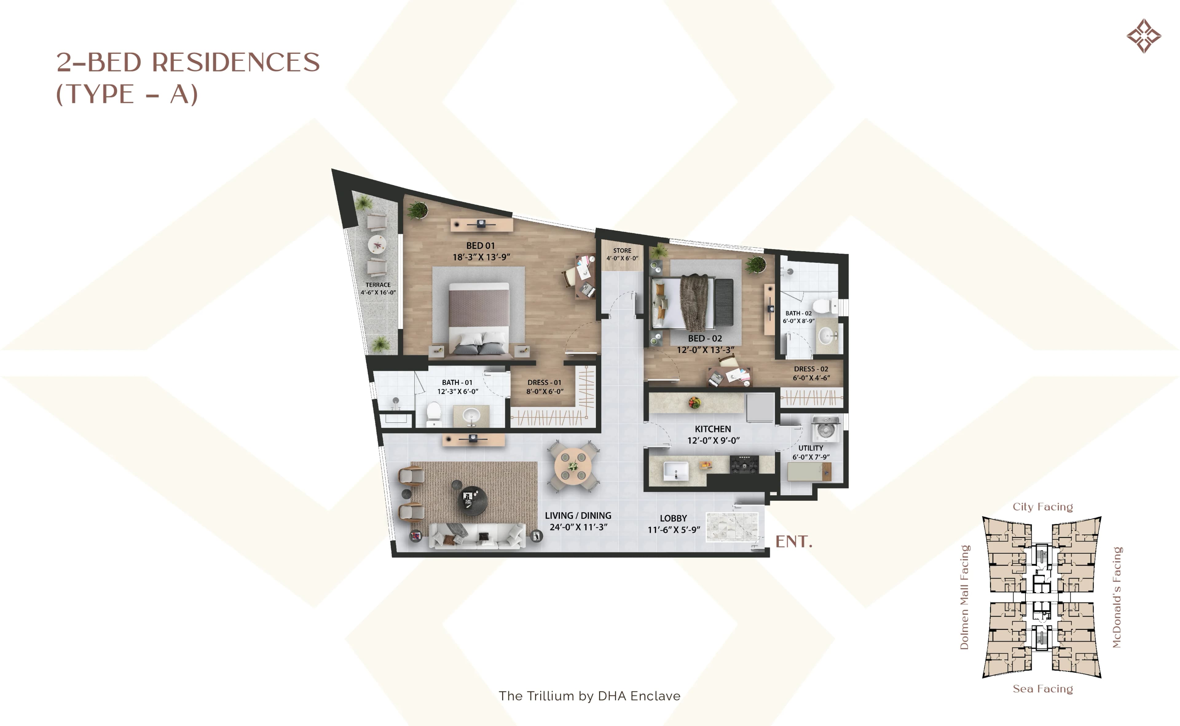 2 Bedroom Residences — photo 1